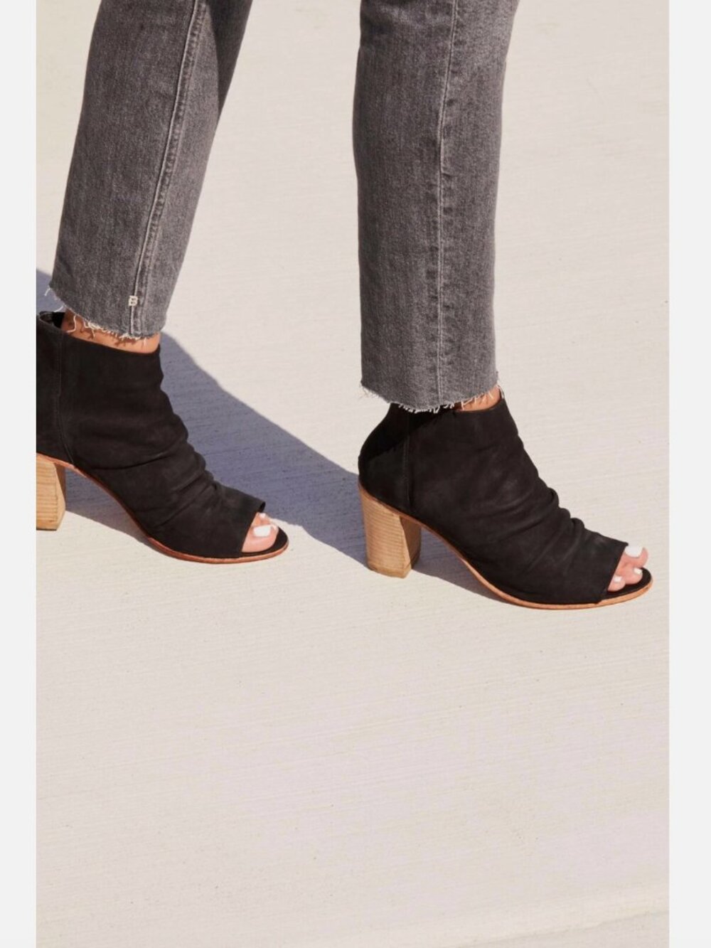 New Free People Clearwater Heel Boot size 8 MSRP: $168 Leather